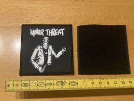 Minor Threat mit klettverschluss Patch Aufnäher Metal  Band