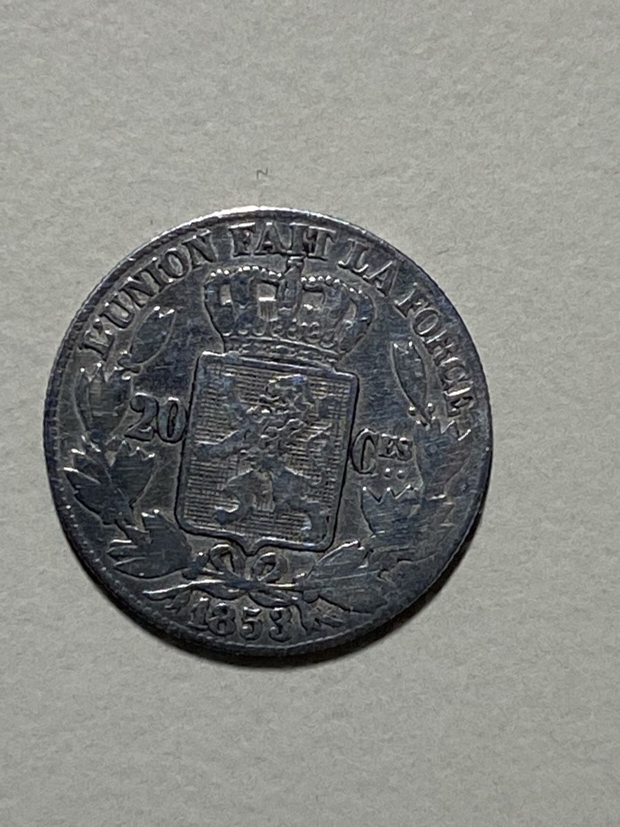 Toutes les monnaies: Belgique - 20 centimes - 1853 LW - AG – D'occasion à Payerne par Mike1682