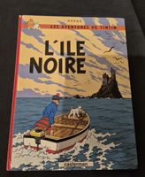 TINTIN L'ÎLE NOIRE BD VINTAGE 1984 CASTERMAN HERGÉ FRANÇAIS 