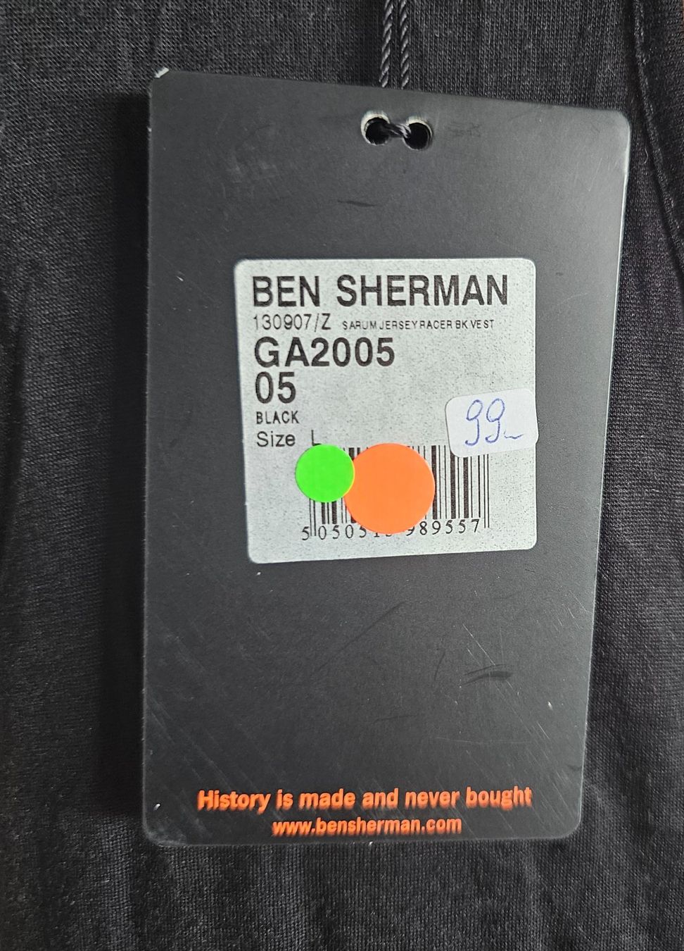 Tops: Neues Ben Sherman Top, Grösse L, Schwarz – Neu und originalverpackt aus Basel von Allerlei-Basel 2