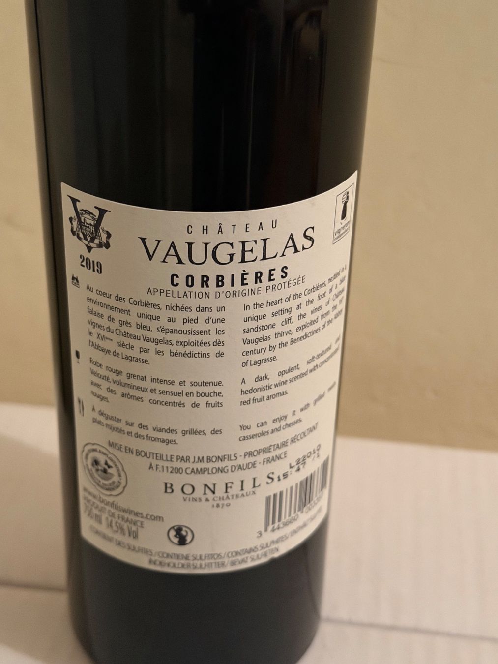 Vino: CORBIÈRES Château Vaugelas 2019  Bonfils – Nuovo (secondo la descrizione) da Roche VD venduto da luc_jwm5 3