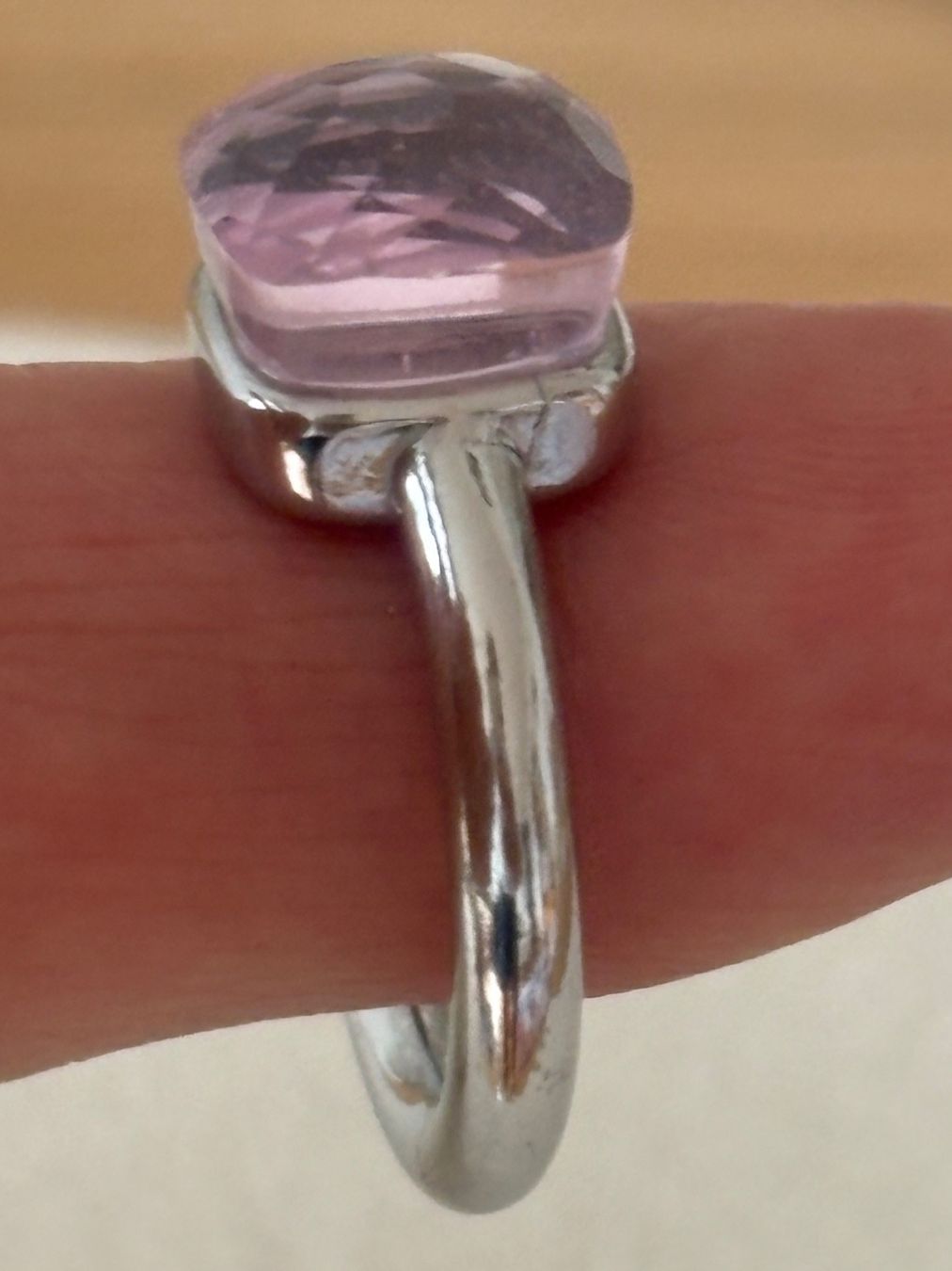 Anelli: Luxus Elegante Gr.17/7 Ring Farbe: Silber / Rosa – Nuovo (secondo la descrizione) da Biel-Bienne venduto da Roserosse13