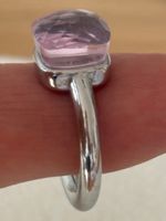 Luxus Elegante Gr.17/7 Ring Farbe: Silber / Rosa