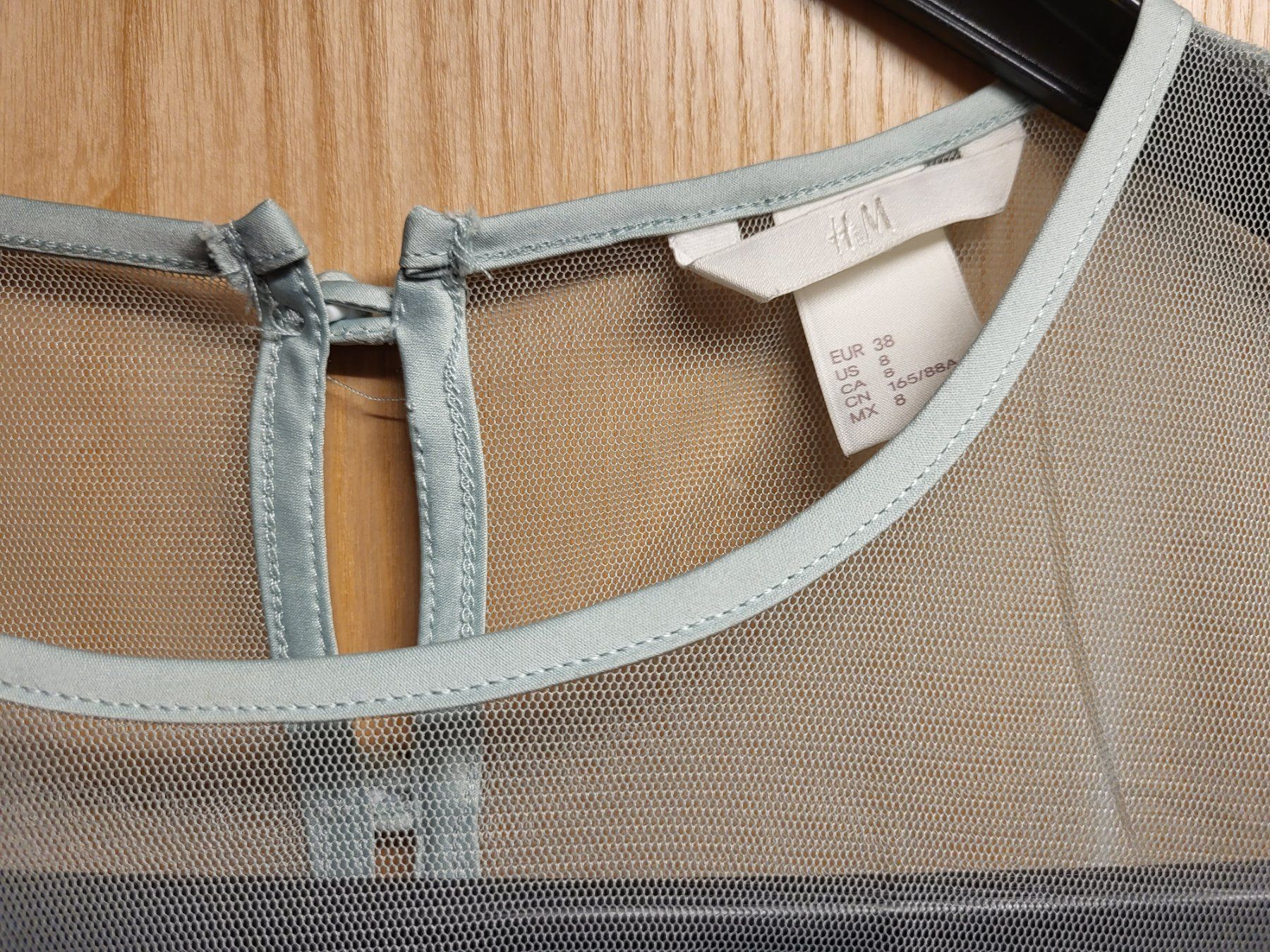 H&M Top: Top ärmellos, Bluse ohne Ärmel luftig leicht, mintfarben – Usato da Dorf venduto da Mischa2010 1