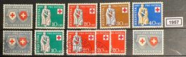 Timbres suisses 1957 Infirmières