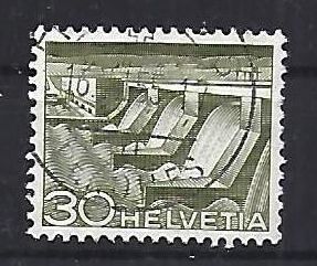 Tutti i francobolli: 1949 - Kraftwerk Verbois – Usato da Schaffhausen venduto da poststamp