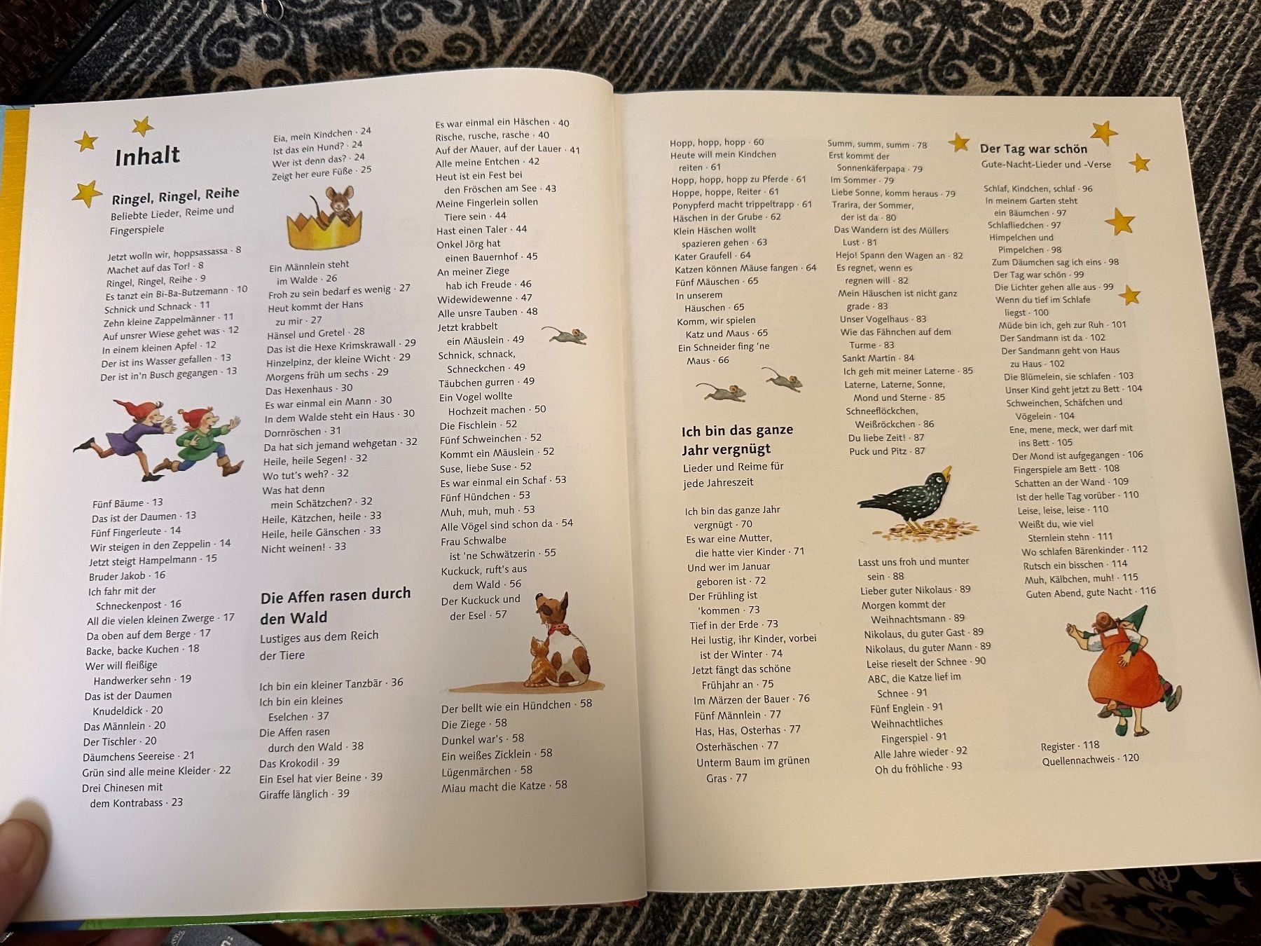 Libri: Liederbuch mit CD: Lieder - Reime - Fingerspiele – Usato da Muri AG venduto da Shoshana5 2