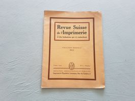 Revue Suisse de l’Imprimerie et industries, novembre 1923