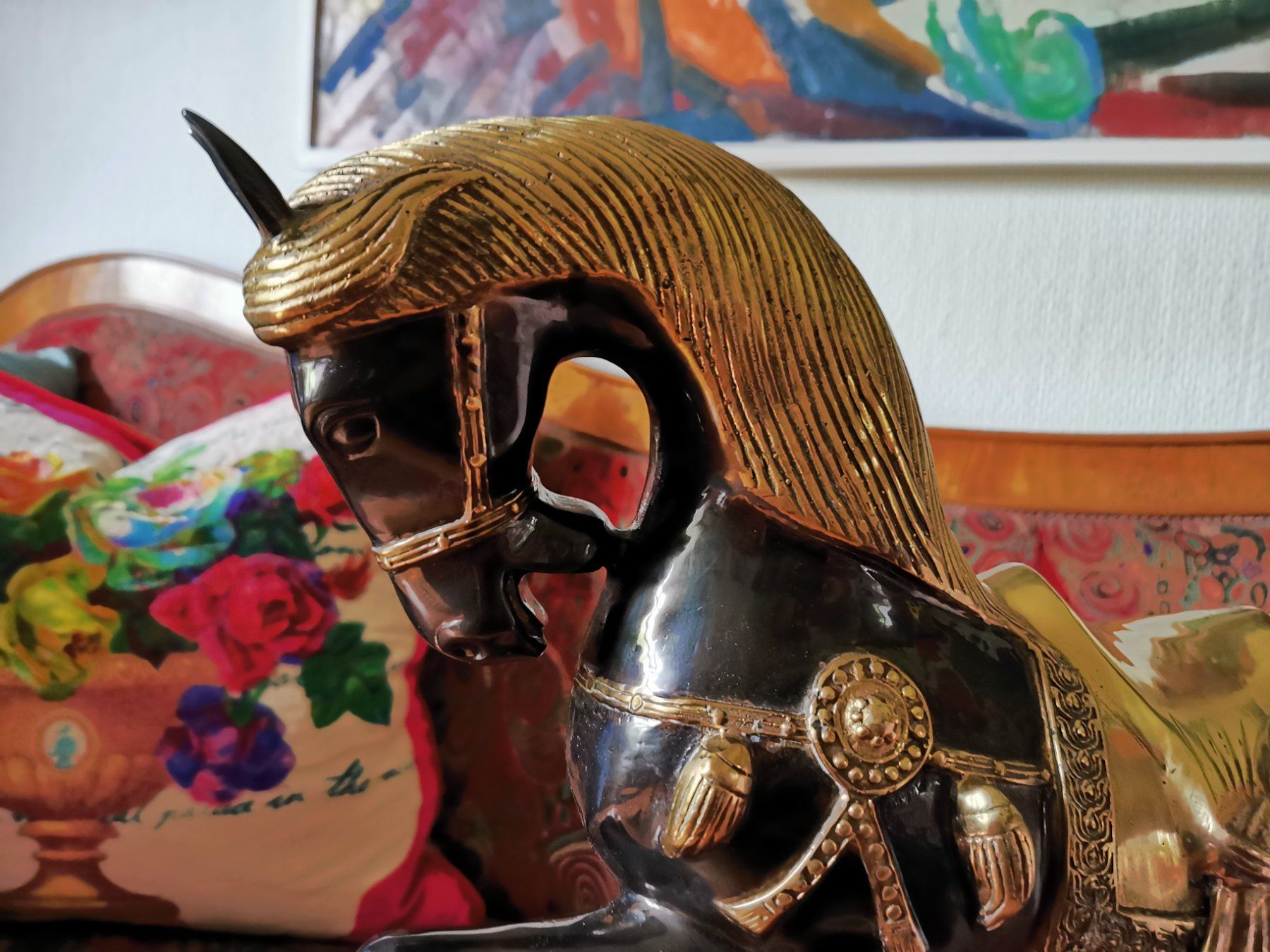 Skulpturen & Statuen: Byzantinisches Pferd aus Bronze – Gebraucht aus Stein am Rhein von fortin_bras 1