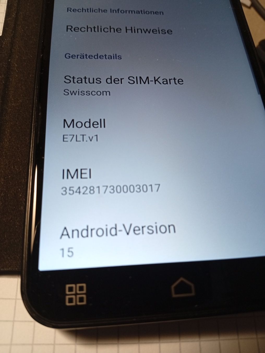 Emporia Telefoni cellulari / Smartphones: Swisscom Emopna E7LT Android 15 Smartphone mit Hülle – Usato da Stettfurt venduto da Dtsolution 2