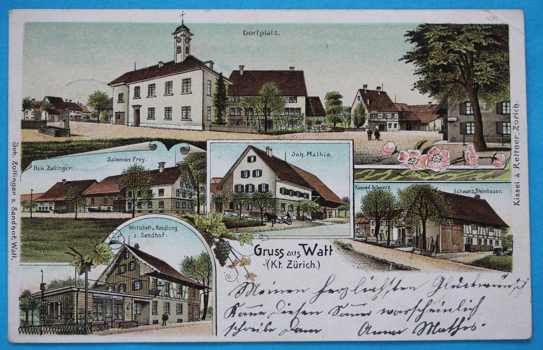 Ansichtskarten: WATT LITHO AK – Gebraucht aus Lotzwil von pirolh