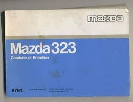 Manuel de Bord Mazda 323 (1987) Entretien Handbuch 8794 F/De