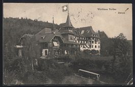 Zürich, Ankunft der Bergbahn am Waldhau