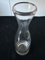 Glasvase Karaffe aus Glas 25cm hoch + Nw3  5 dl. PS