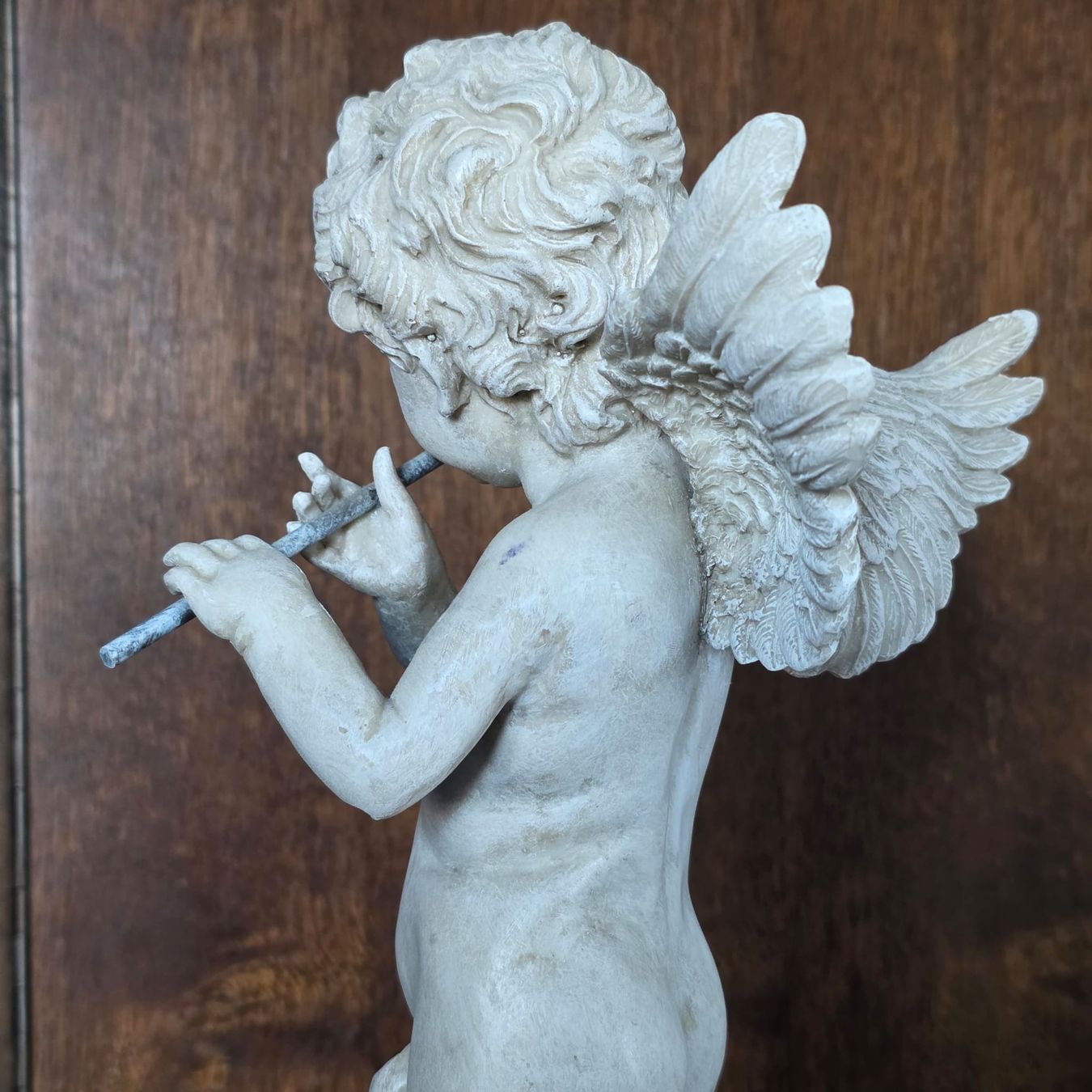 Statuette: Engel Figur, Putte, mit Flöte Dekoration, Top! – Usato da Rheinsulz venduto da Dred 6
