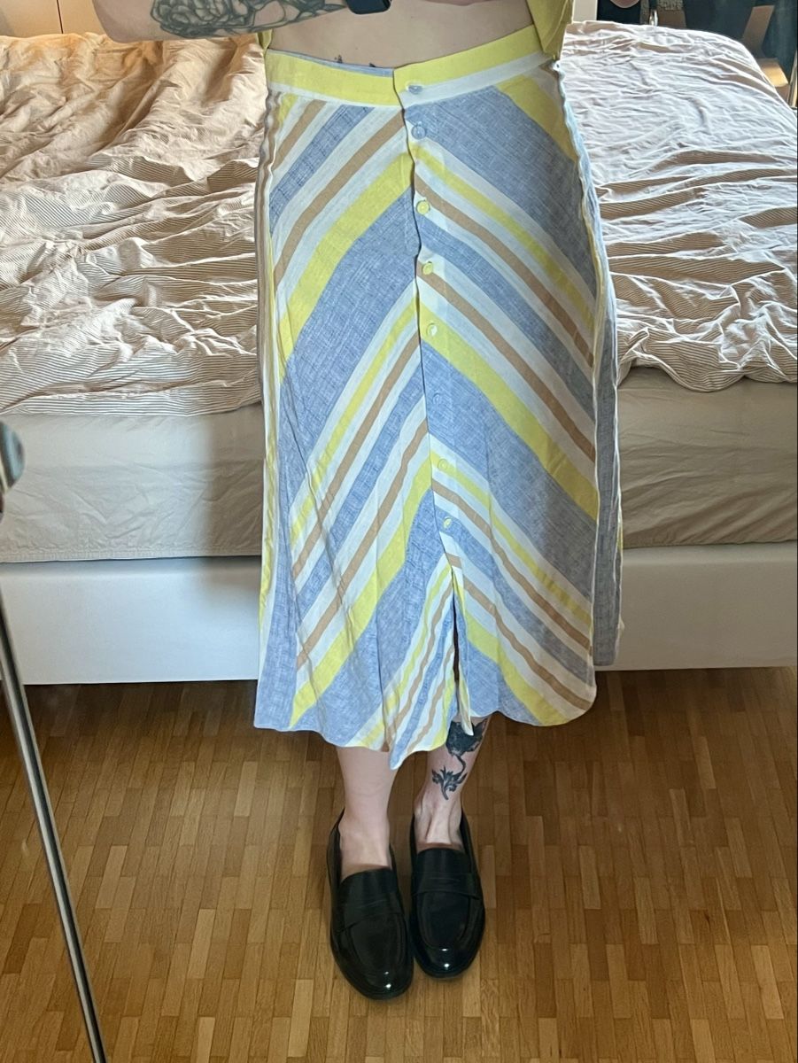 Mango Röcke: Jupe midi rayée et boutonné - Mango taille M – Gebraucht aus Fribourg von alex_afs 1