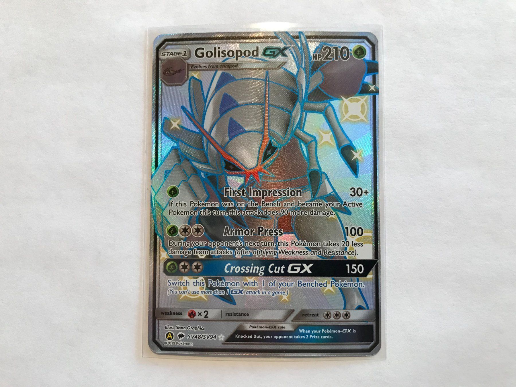 Pokémon Sammelbilder & Trading cards: Golisopod GX Shiny – Neu (gemäss Beschreibung) aus Hagendorn von Pokecollectorch