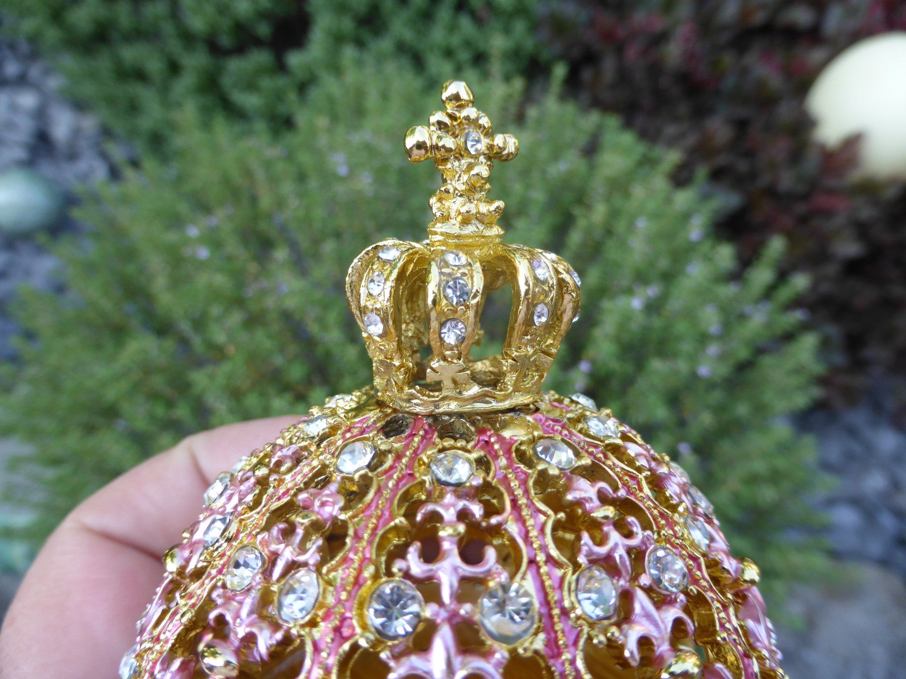 Autres soins & cosmétiques: KRONE SCHMUCKDOSE - PILLENDOSE EMAILLE MIT STRASS - NEU – Neuf avec emballage d'origine à Reinach AG par pussi100 7