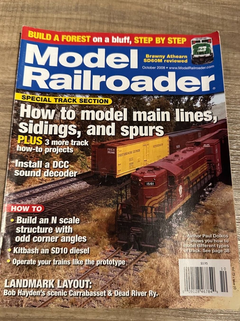 Riviste & Magazine: ModelRailroader - Oktober 2008! – Usato da Steffisburg venduto da Calceolaria