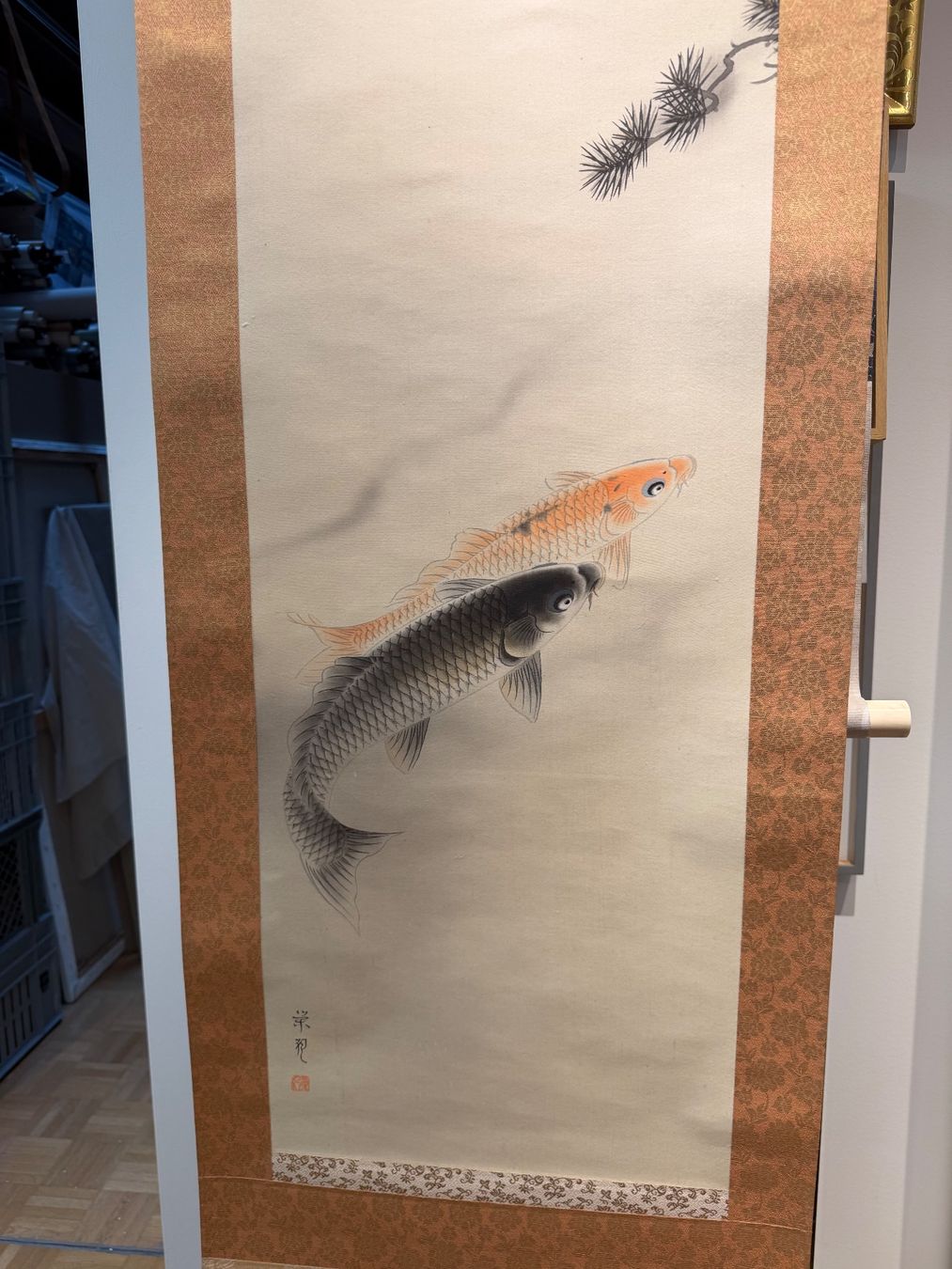 Foto & Immagini: Rollbild Japan Kakejiku „Koi" – Usato da Bern venduto da mbtiti