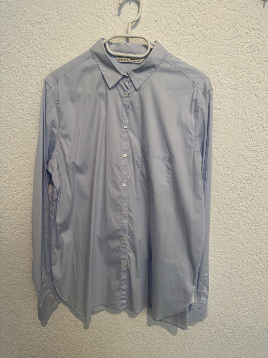 Camicette: Max Volmáry Bluse Hemd hellblau Gr. 42 – Usato da Fislisbach venduto da KolibriSecondhand