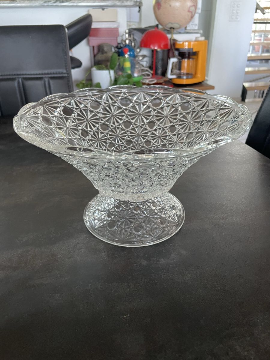 Servierplatten: Coupe Plat Vintage en Cristal – Gebraucht aus Vallamand von Bricbracbroc82 1