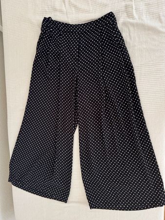 Pantalon Topshop pois noir blanc été taille 36 EUR