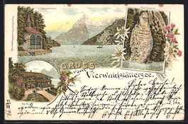 Litho Seelisberg, Tellskapelle, Rütli, 