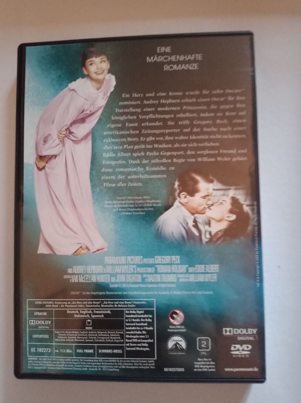 Alle DVDs: DVD: Ein Herz und eine Krone, Gregory Peck, Audrey Hepburn – Gebraucht aus Tann von Veebee6 1