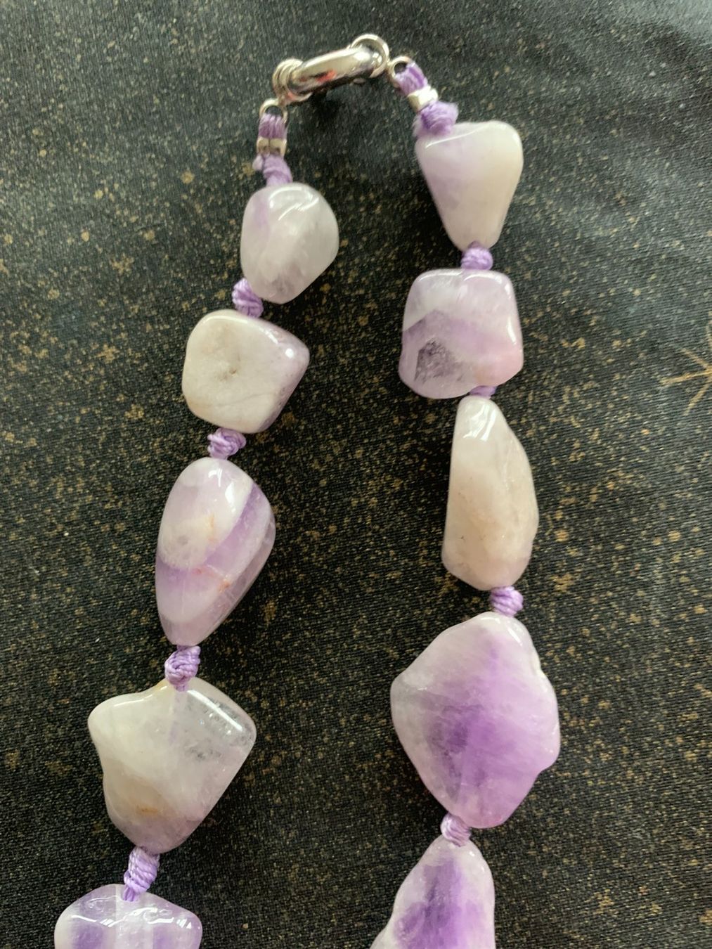 Catenine: Halskette  Amethyst, geknüpft – Usato da schmerikon venduto da nicole091 7