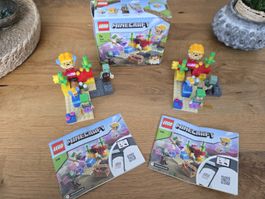 lego minecraft 2x das set 21164