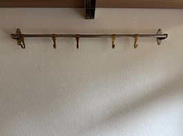 Stange mit Haken Edelstahl. Wie neu.