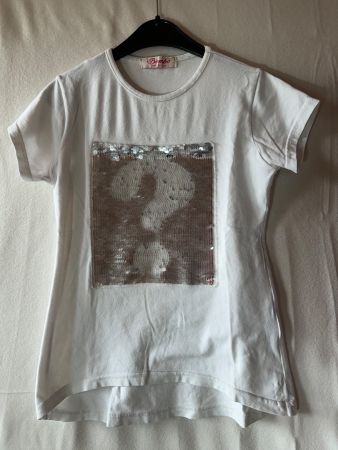 T-shirt  mit Wendepailletten