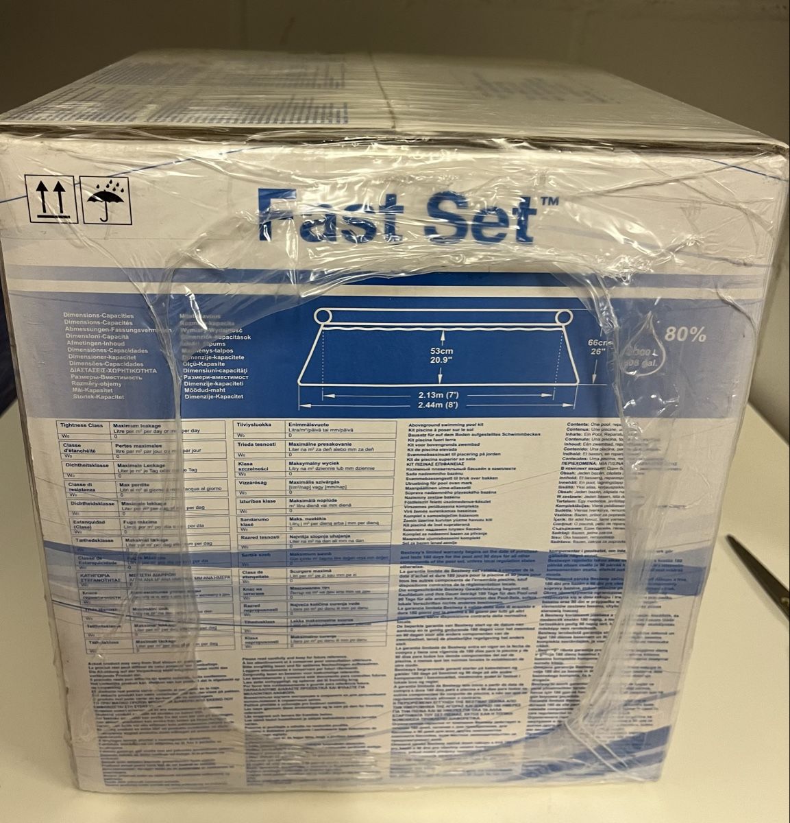 Bestway Schwimmbad: Neu: Bestway Fast Set Pool, 2.44m Durchmesser - Badespass! – Neu und originalverpackt aus Zürich von guti82 3