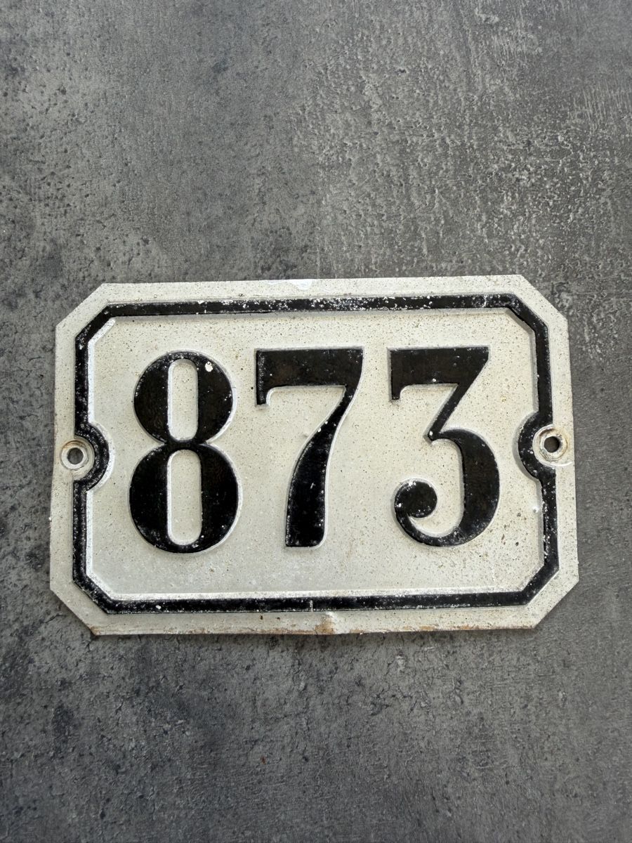 Insegne: Hausnummer 873 Metall antik guter Zustand – Usato da Seuzach venduto da kaufes8