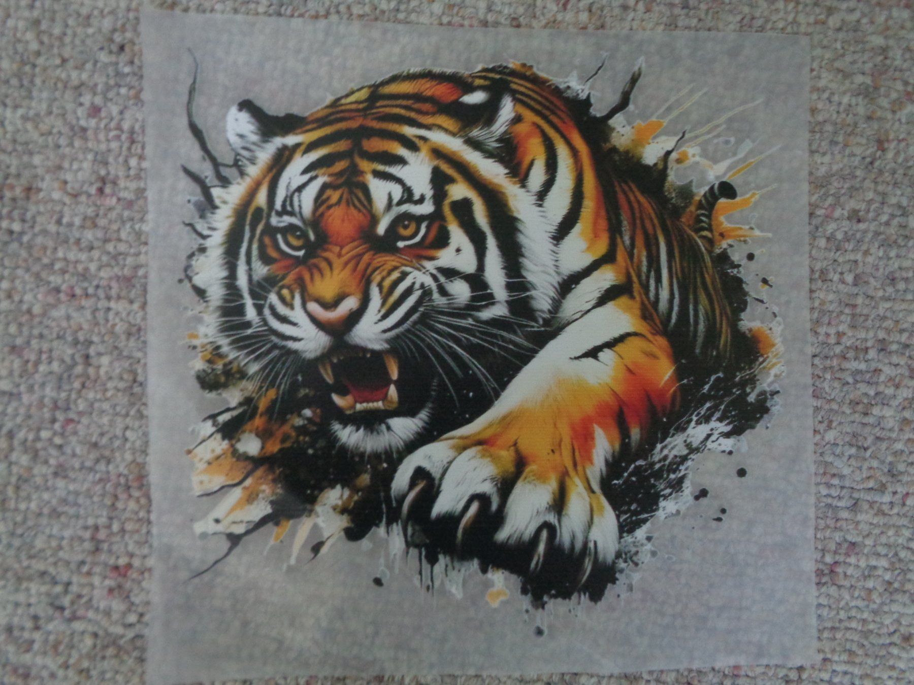 Sticker: Sticker Tiger 20 x 19 cm – Nuovo e nell'imballaggio originale da Langenbruck venduto da Gumsi