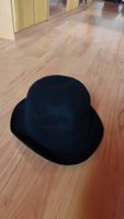 Schwarzer Hut Melone Filz guter Zustand