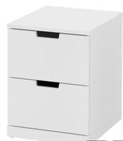 Nachttisch/Kommode Nordli , weiss, 2 Schubladen, Top Zustand