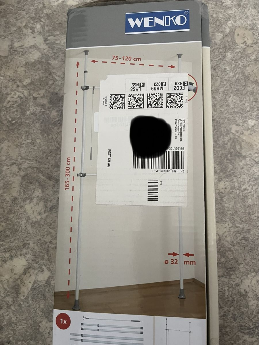 Wenko Guardaroba: Wenko Teleskop Garderobensystem – Usato da Horgen venduto da secondhandfirstclass