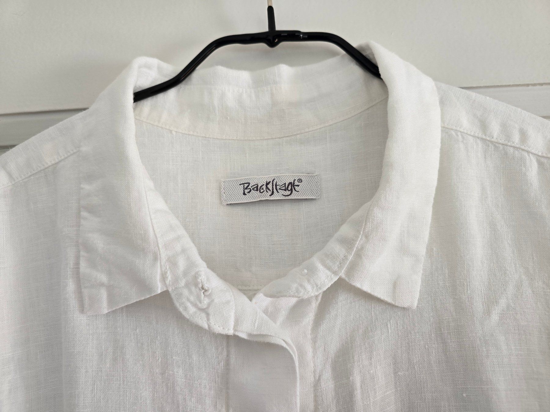 Camicette: Kleidung: Leinenbluse weiss (M) BACKSTAGE – Nuovo (secondo la descrizione) da Romanshorn venduto da Rachacha 1