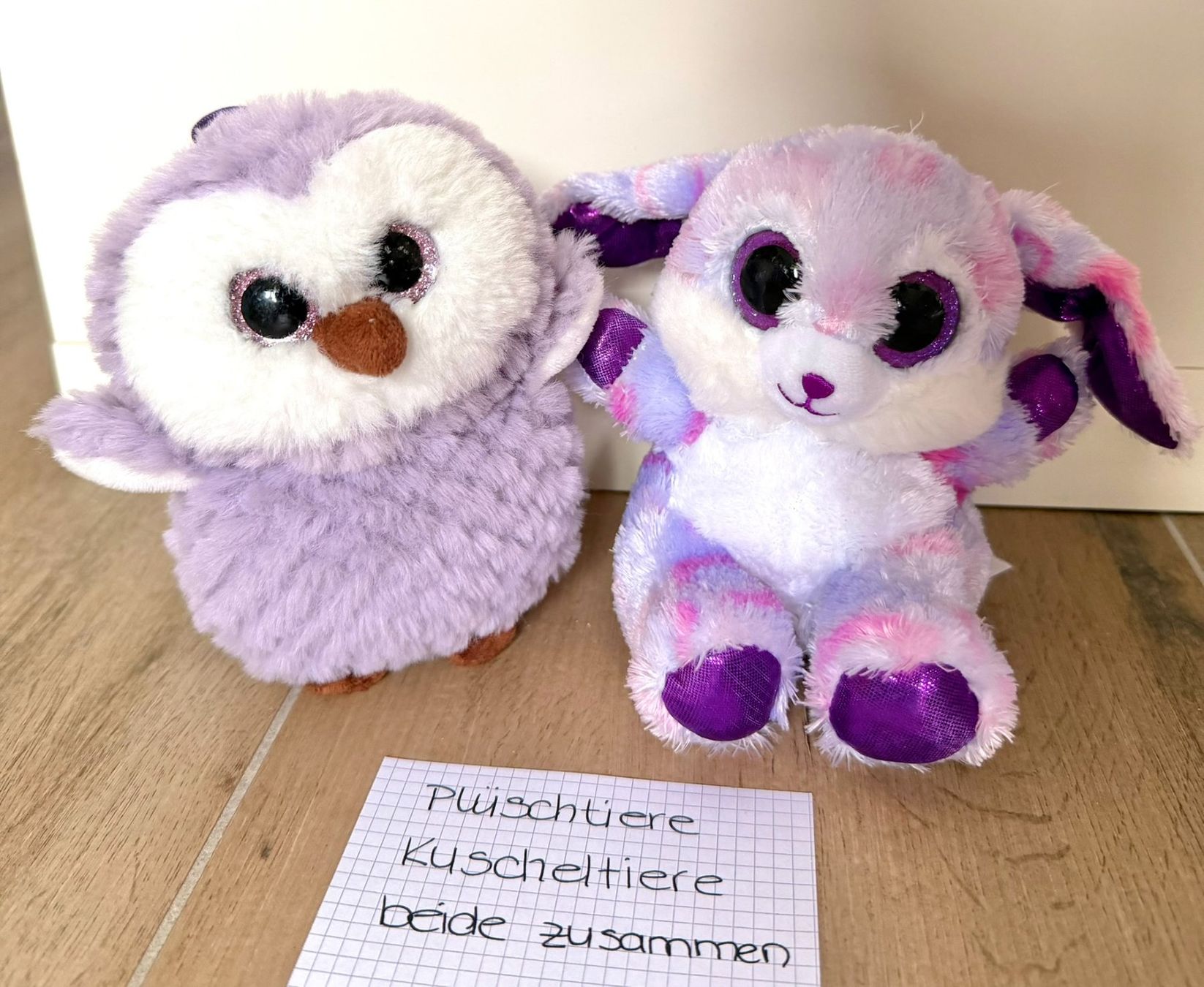 Spielzeuge: Plüschtiere Eule und Hase im Set, Kuscheltiere – Gebraucht aus Zuzwil SG von Zaubertipps