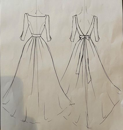 Einzigartiges Hochzeitskleid made in Italy