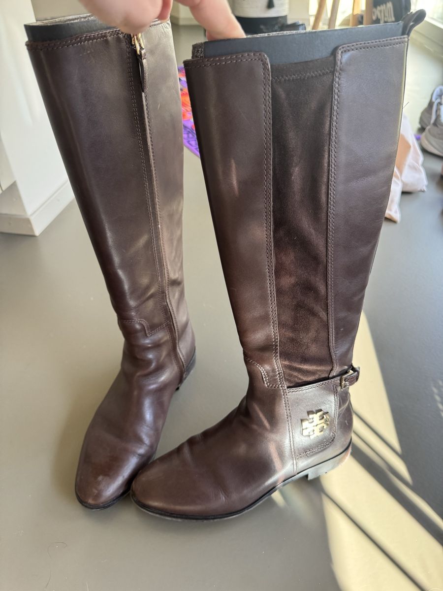 Tory Burch Scarpe da donna: Brown Leather Tory Burch Riding Boots l 39 – Usato da Zürich venduto da alieacelina 3