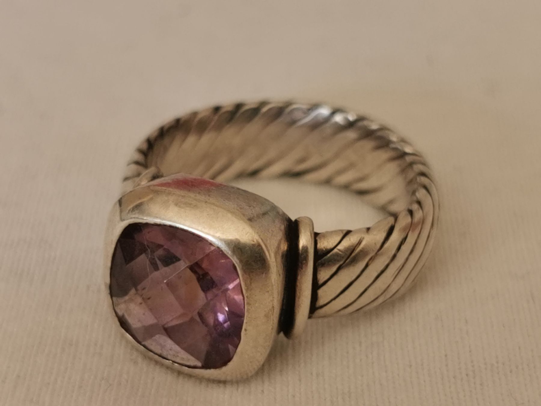 Bagues: Damen Silber Ring mit Amethyst  – Neuf (Voir description) à Schlieren par vlalif