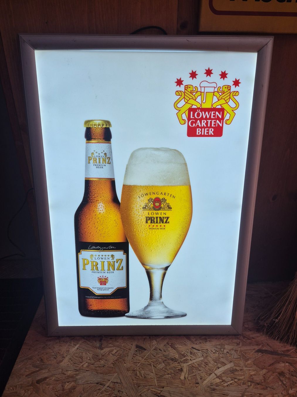 Lampade: Bier Brauerei Leuchtreklame Löwengarten – Usato da St.Gallen venduto da Stocken64