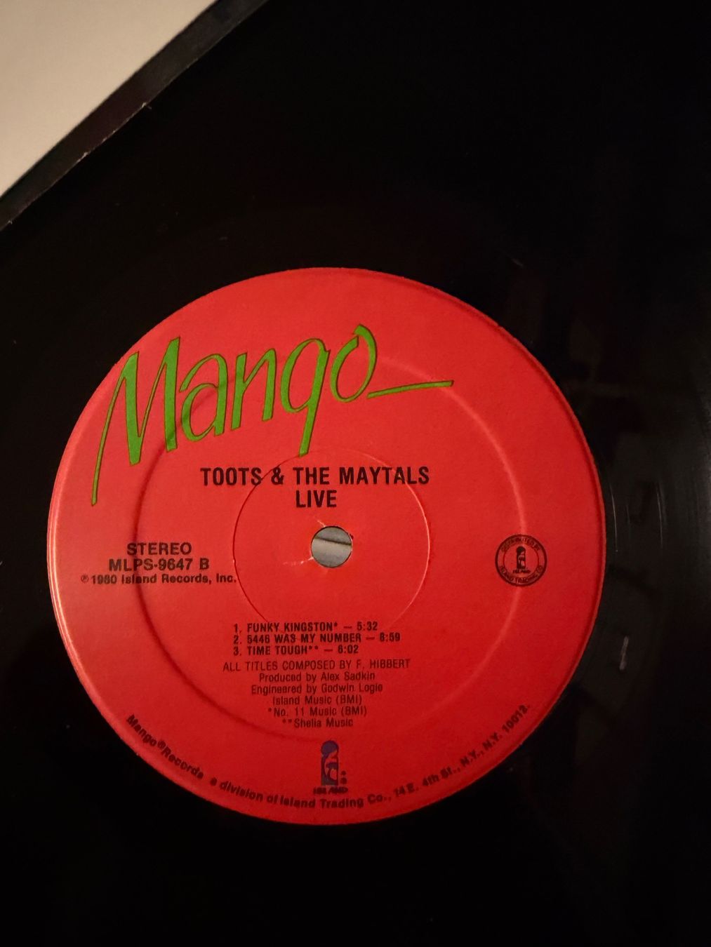 Vinyles: Toots & The Maytals LP - Live – D'occasion à Gutenswil par Hamzian 3