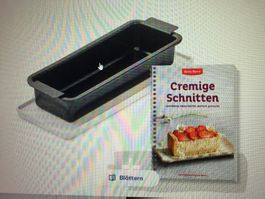 Schnittenform mit Rezeptheft Betty Bossi