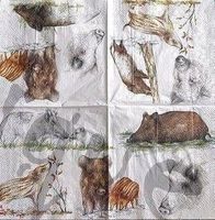 Serviette wildschweine (t208) 2Stk.