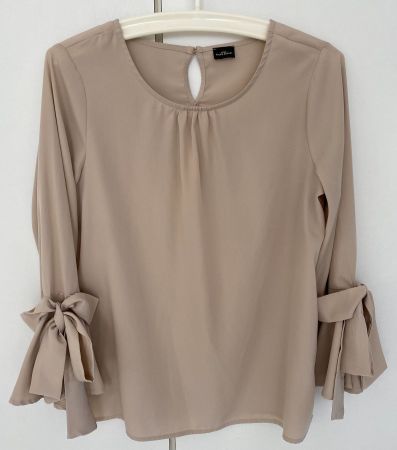 Bluse, beige, Gr. M