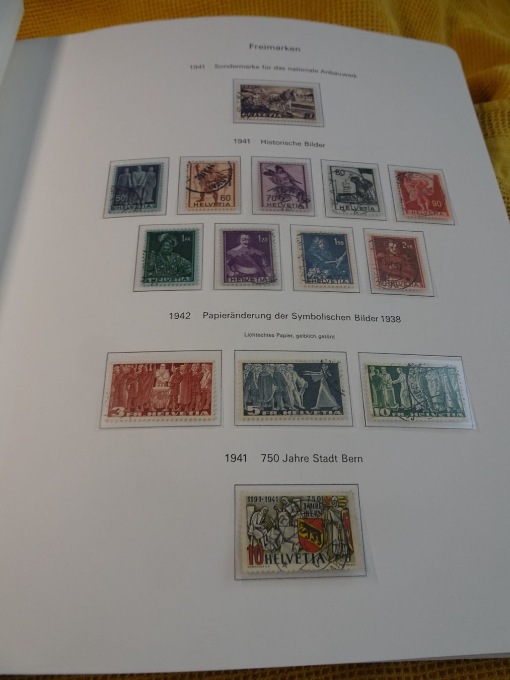 Tutti i francobolli: SAMMLUNG FREIMARKEN ab 1914 bis 2001 complet, MIT PAX SATZ – Usato da Eschenbach SG venduto da eDaisy 4